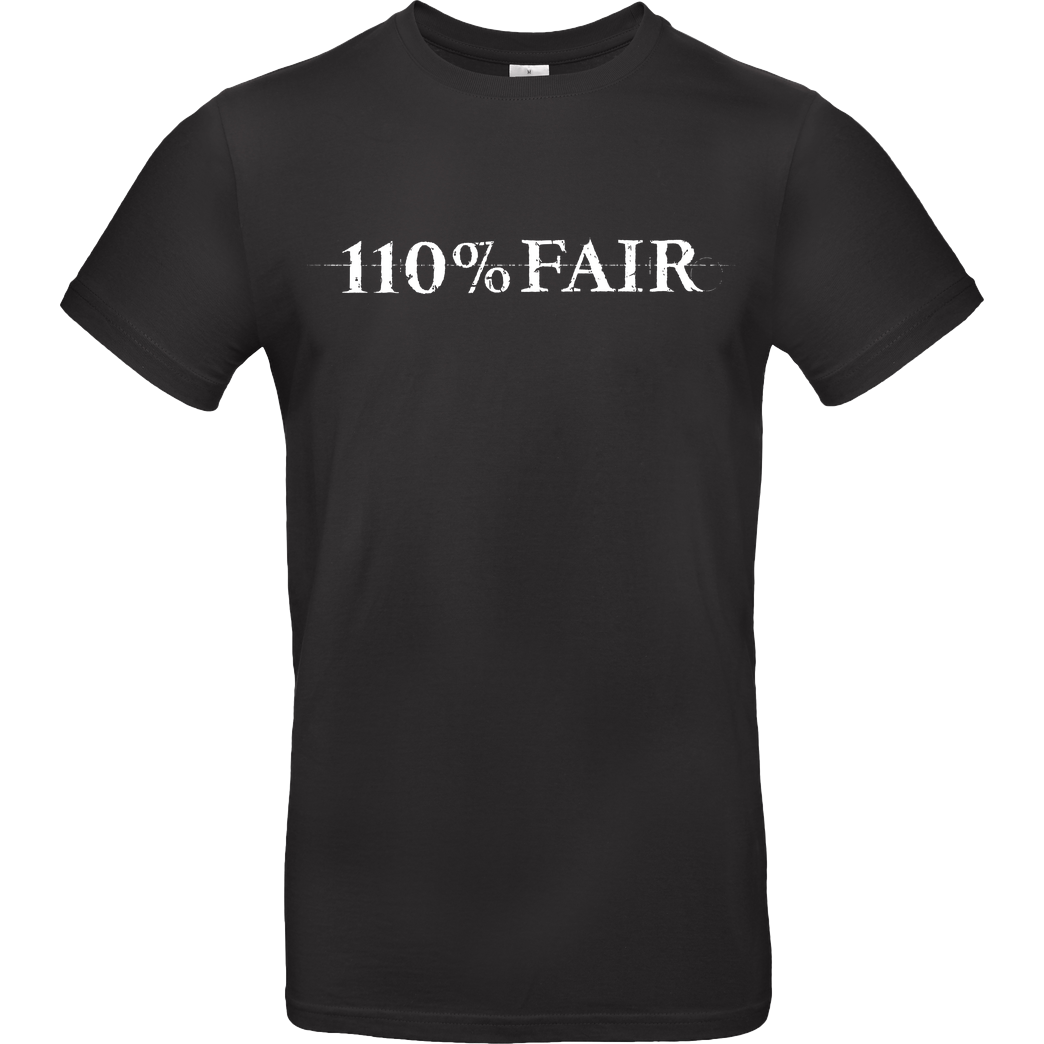 Backloggerz 110% FAIR T-Shirt B&C EXACT 190 - Schwarz