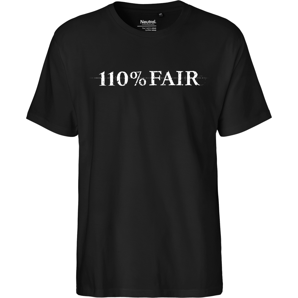 Backloggerz 110% FAIR T-Shirt Fairtrade T-Shirt - schwarz
