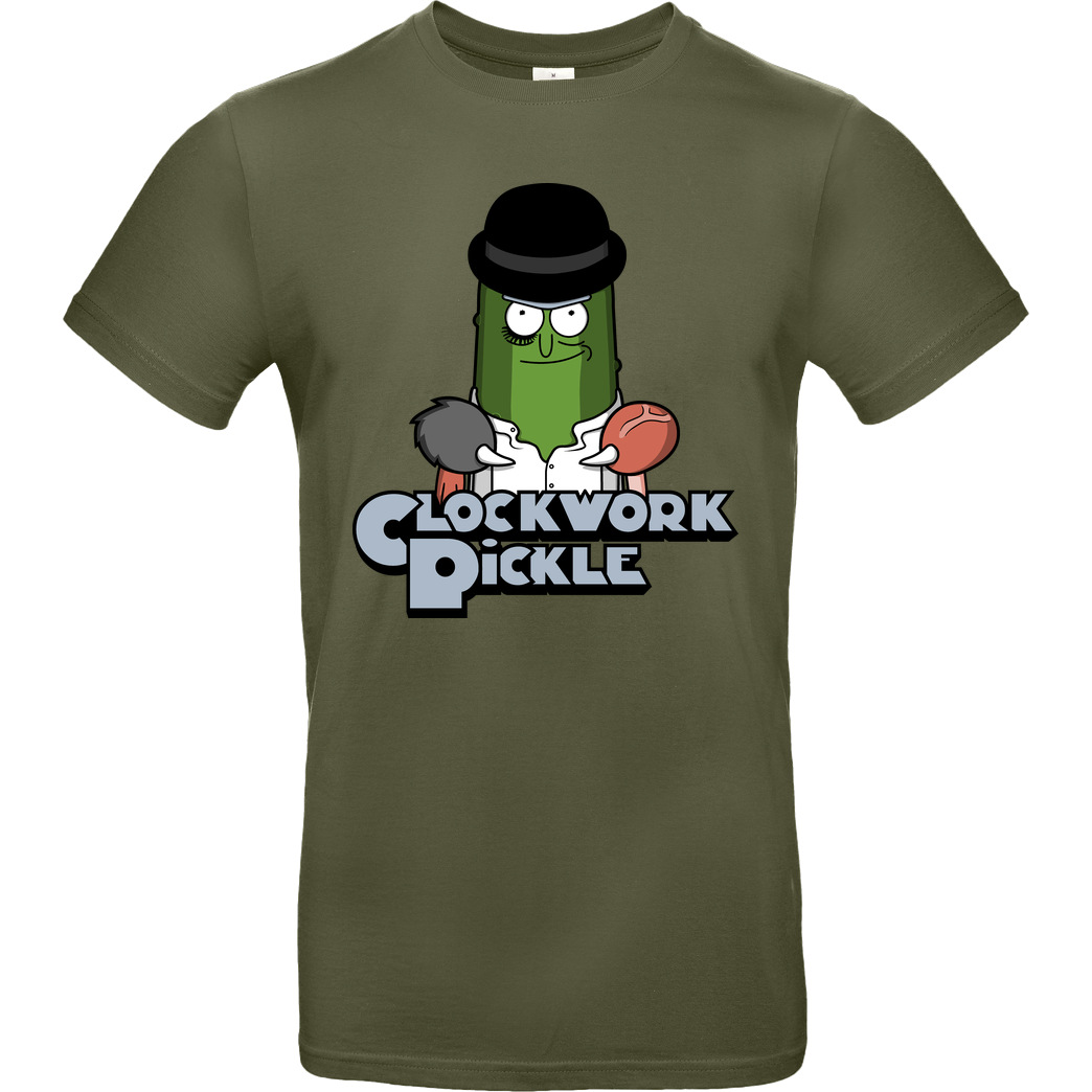 Raffiti Design A Clockwork Pickle! T-Shirt B&C EXACT 190 - Khaki