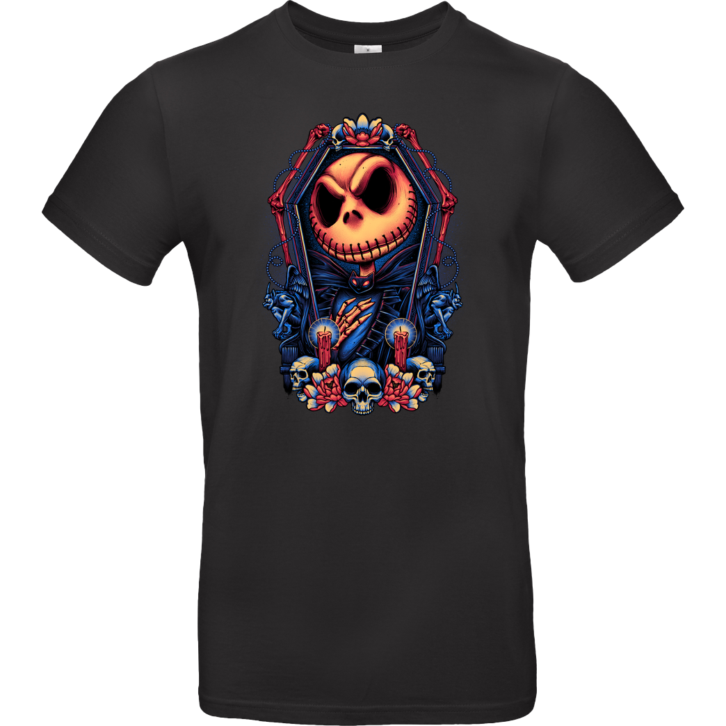 glitchygorilla All Hail the Pumpkin King T-Shirt B&C EXACT 190 - Schwarz