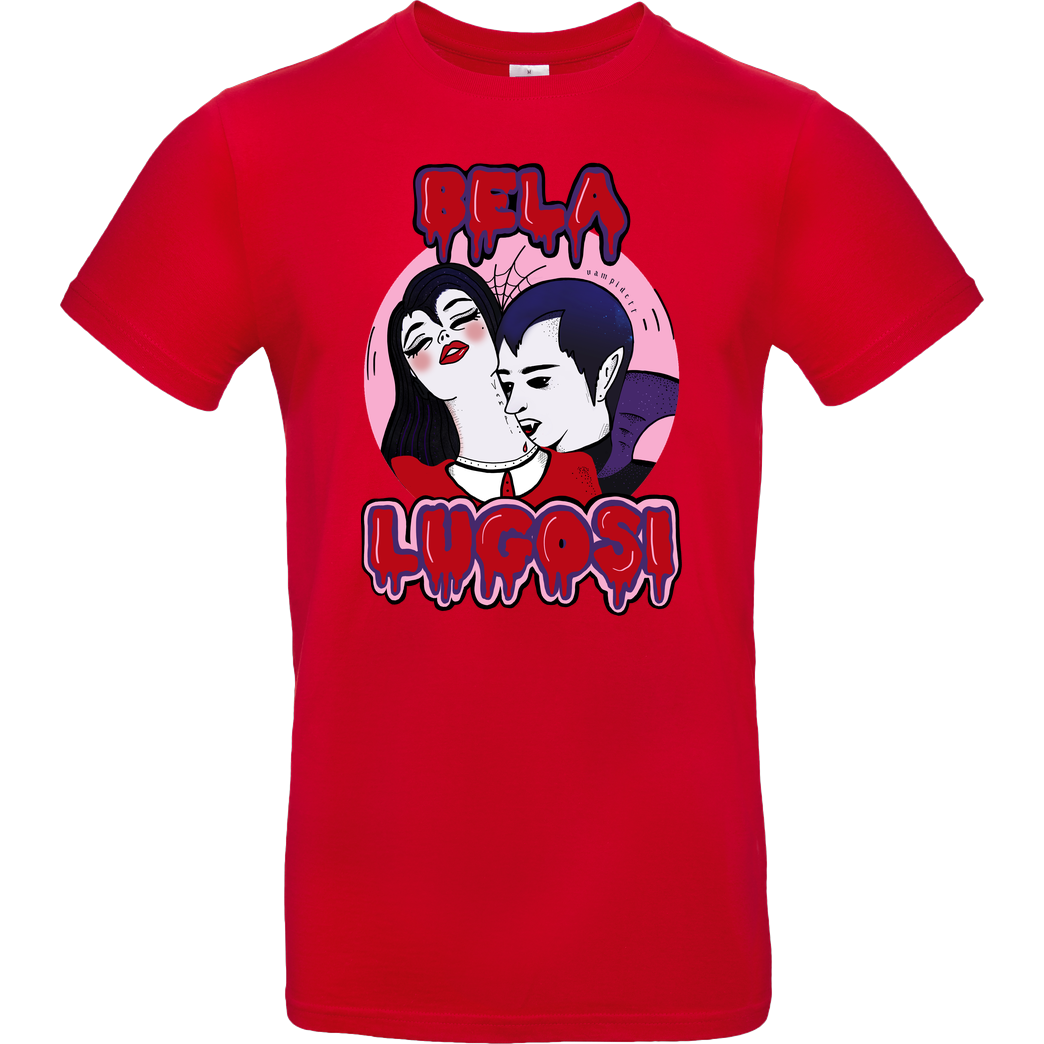 Vampidett Bela Lugosi T-Shirt B&C EXACT 190 - Rot