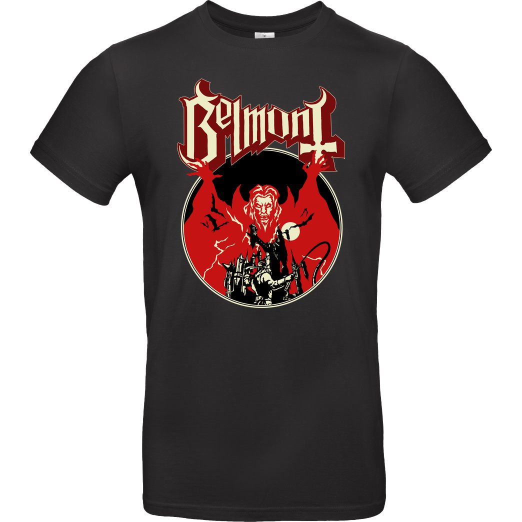 Demonigote Shirts Belmont T-Shirt B&C EXACT 190 - Schwarz