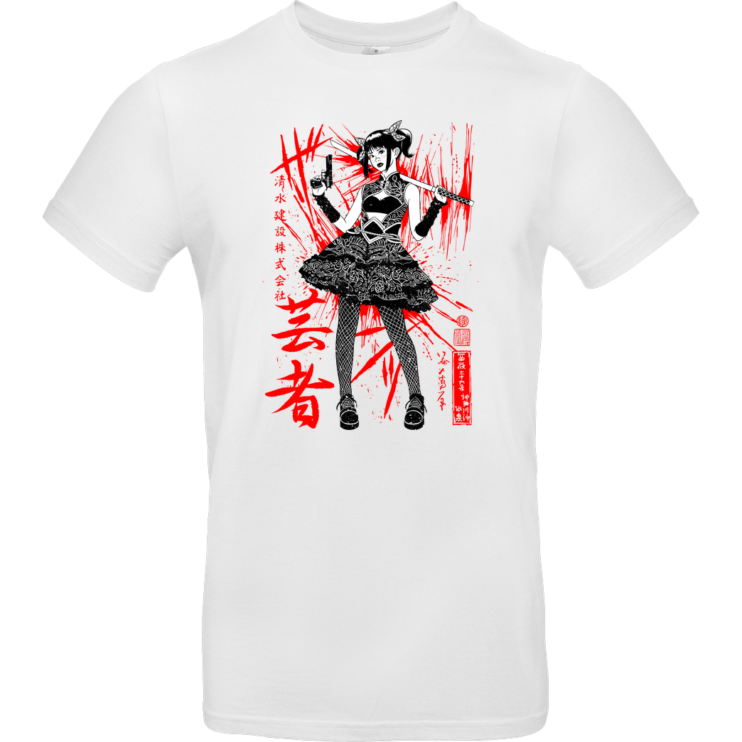 Albertocubatas Blood warrior T-Shirt B&C EXACT 190 - Weiß