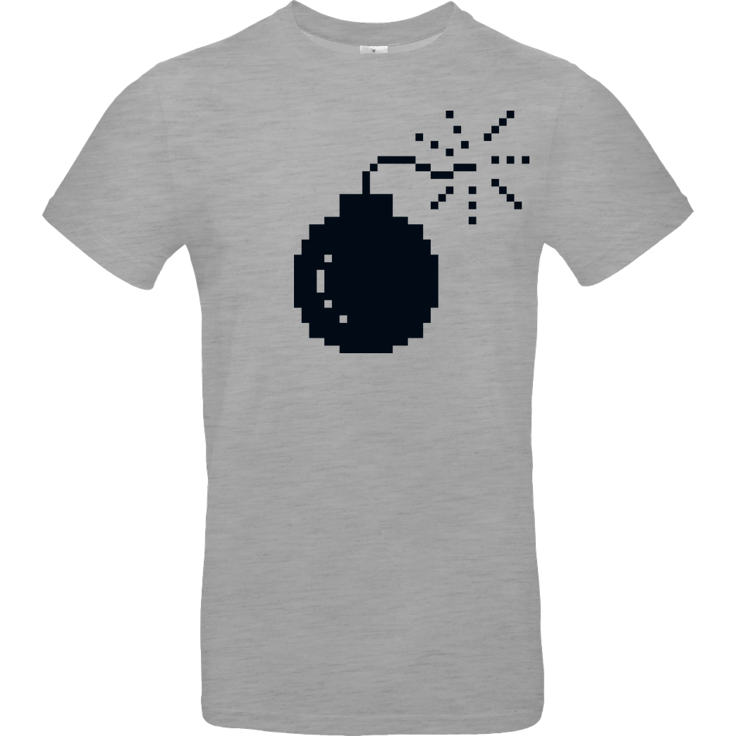 Geek Revolution Bomb T-Shirt B&C EXACT 190 - heather grey