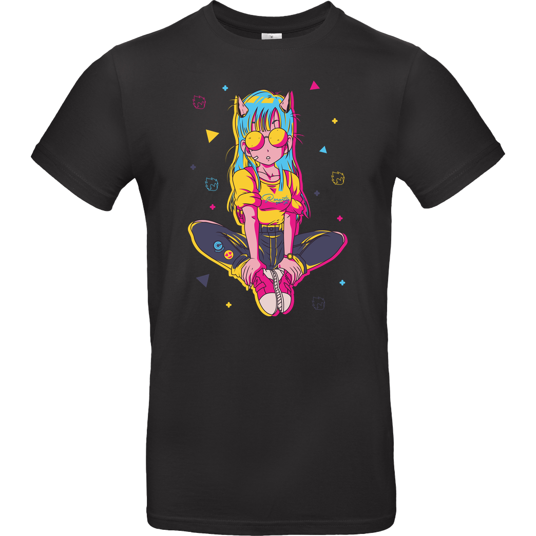 Jelly Pixels Bulma T-Shirt B&C EXACT 190 - Schwarz