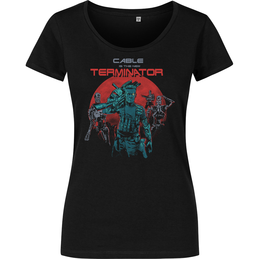 Gleydson Barboza Cable Terminator T-Shirt Damenshirt schwarz