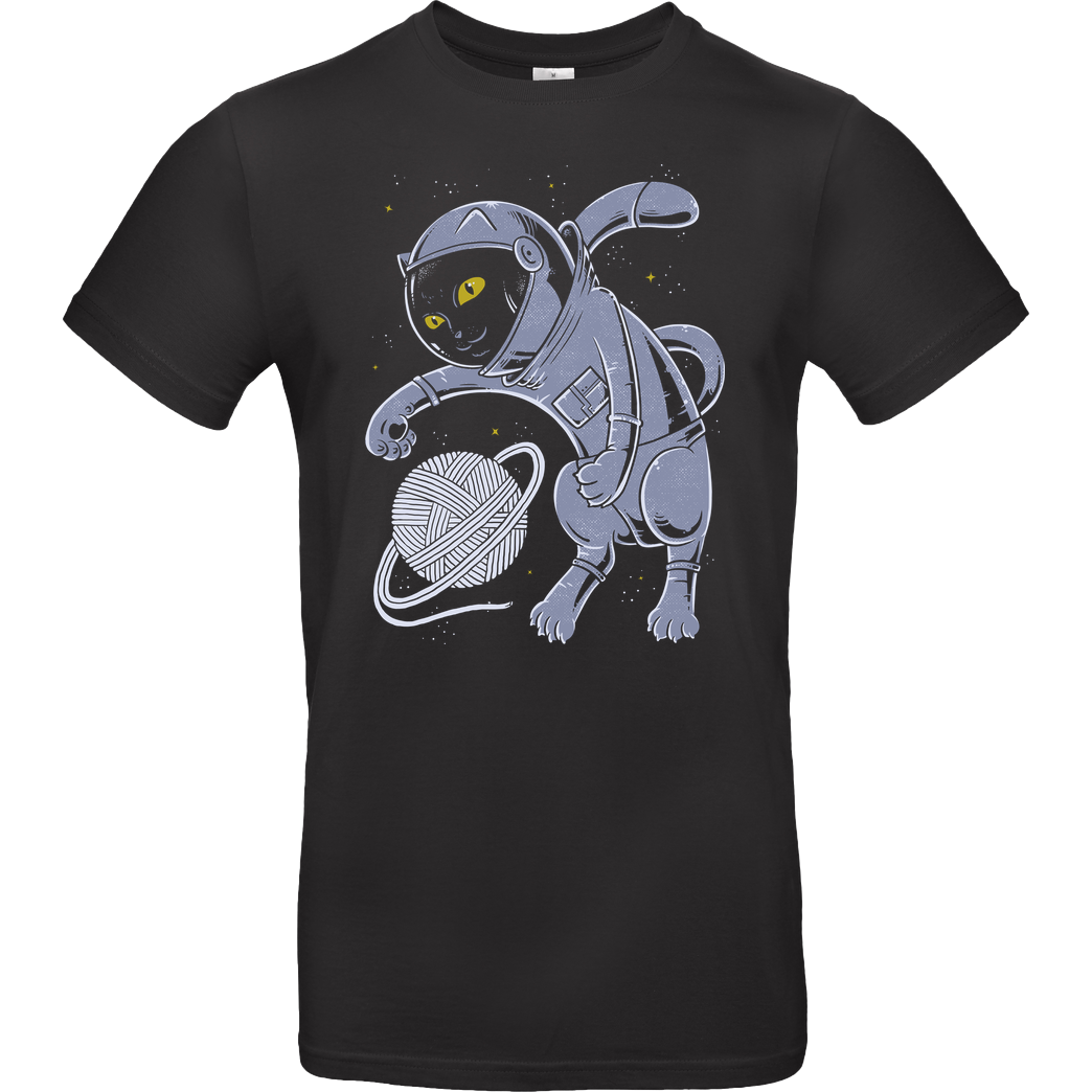 Umberto Vicente Catstronaut T-Shirt B&C EXACT 190 - Schwarz