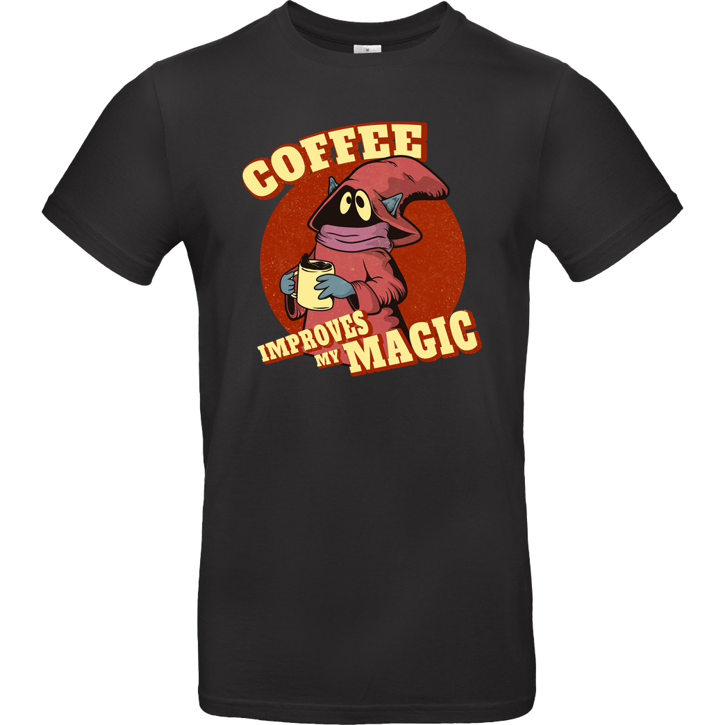 Leepianti Coffee Improves my Magic T-Shirt B&C EXACT 190 - Schwarz