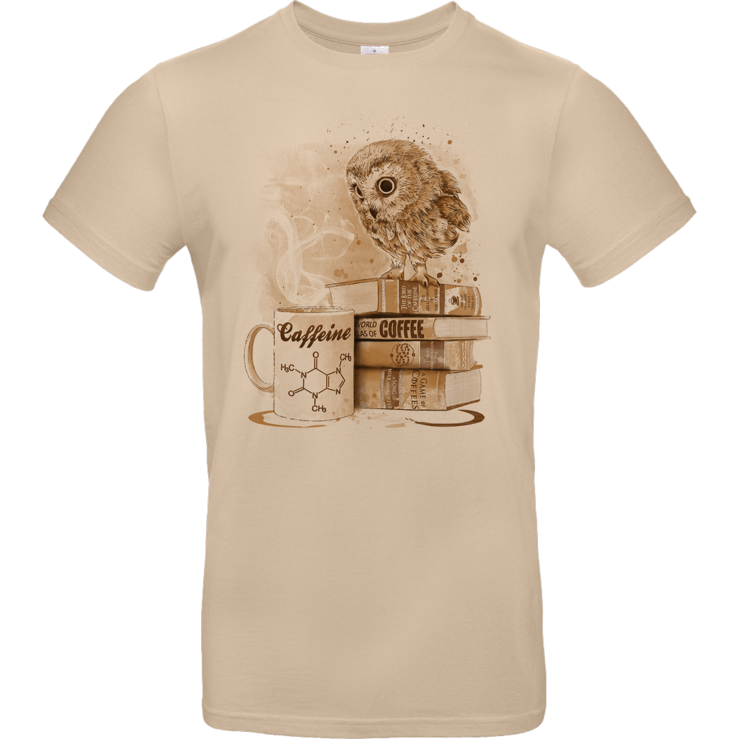 Dr.Monekers Coffee Obsession T-Shirt B&C EXACT 190 - Sand
