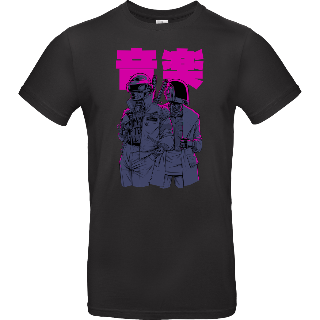 Hafaell Daft Cyberpunk T-Shirt B&C EXACT 190 - Schwarz