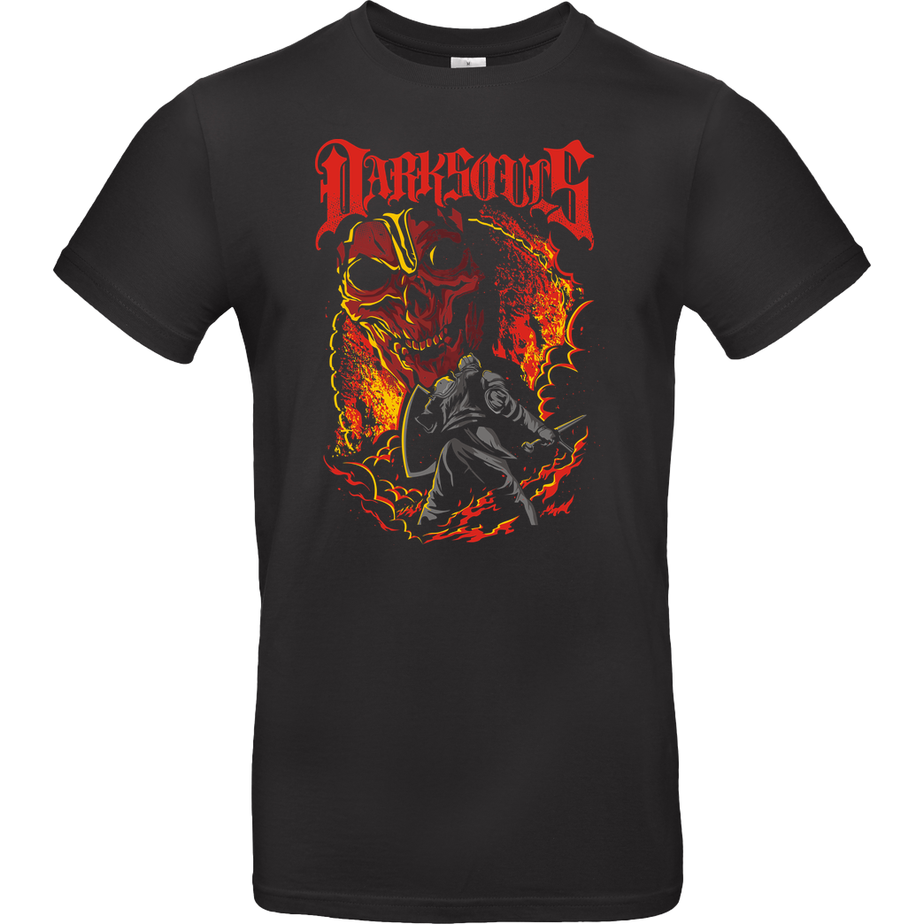 Draculabyte Dark Metal Souls T-Shirt B&C EXACT 190 - Schwarz