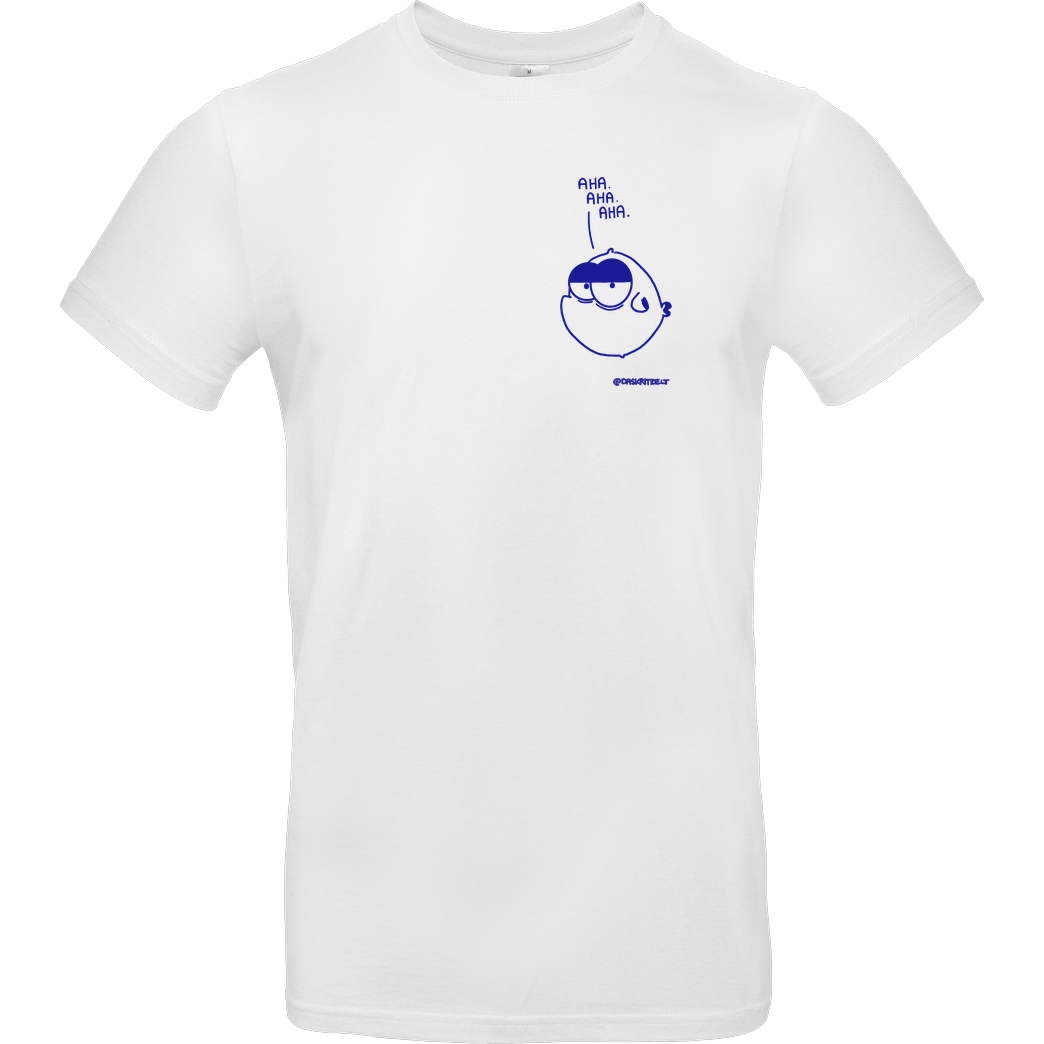 Daskritzelt DasKritzelt - AHA. T-Shirt B&C EXACT 190 - Weiß