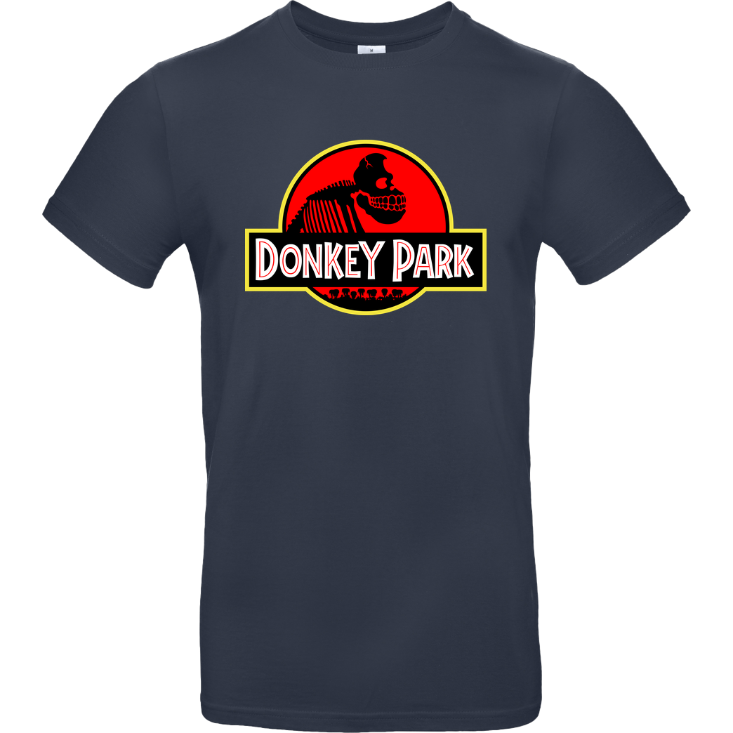 Demonigote Shirts Donkey Park T-Shirt B&C EXACT 190 - Navy