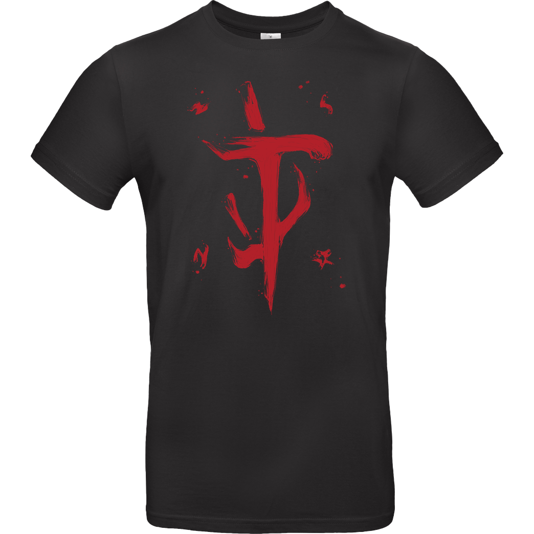xMorfina Doom Slayer Symbol T-Shirt B&C EXACT 190 - Schwarz