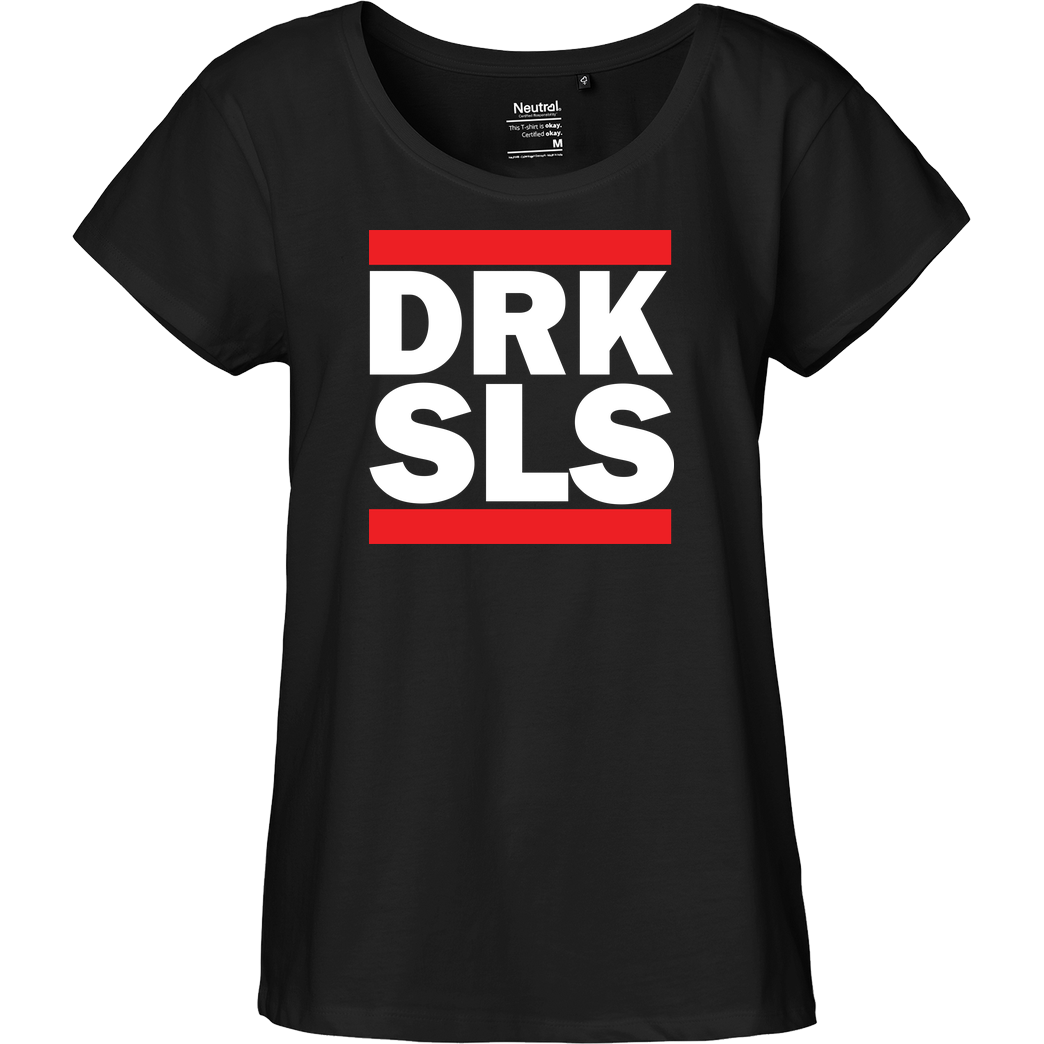 Backloggerz DRK SLS T-Shirt Fairtrade Loose Fit Girlie - schwarz