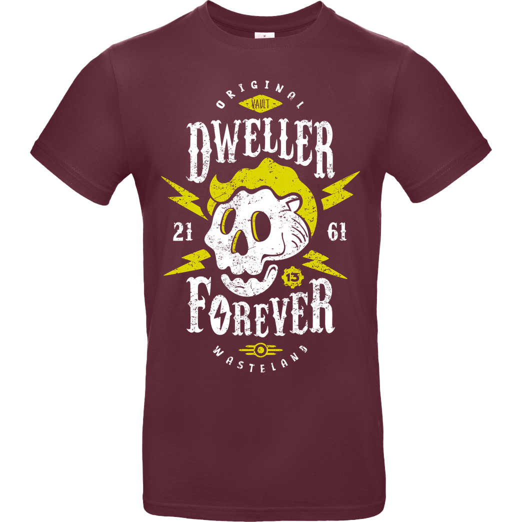 OlipopArt Dweller Forever T-Shirt B&C EXACT 190 - Bordeaux