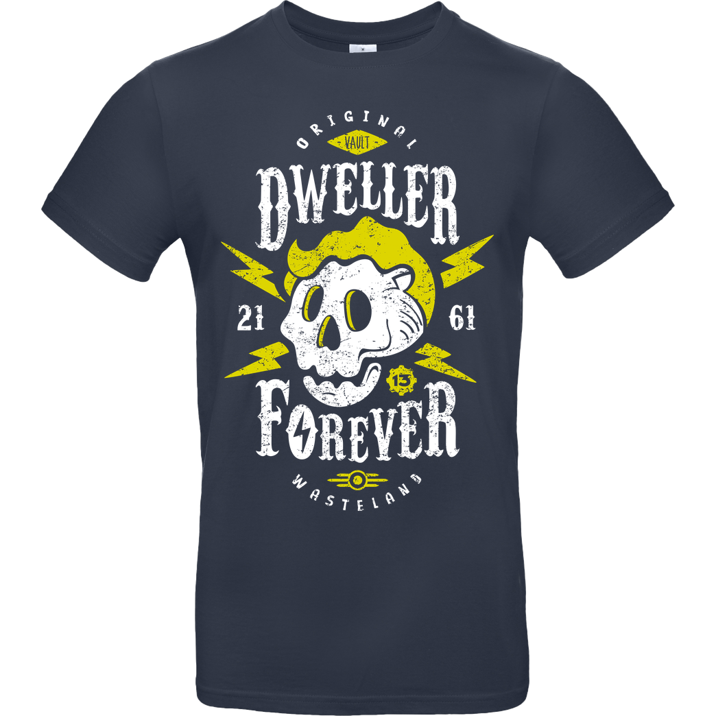OlipopArt Dweller Forever T-Shirt B&C EXACT 190 - Navy