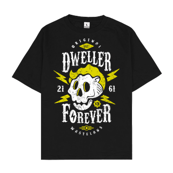 Dweller Forever Oversize T-Shirt - Schwarz