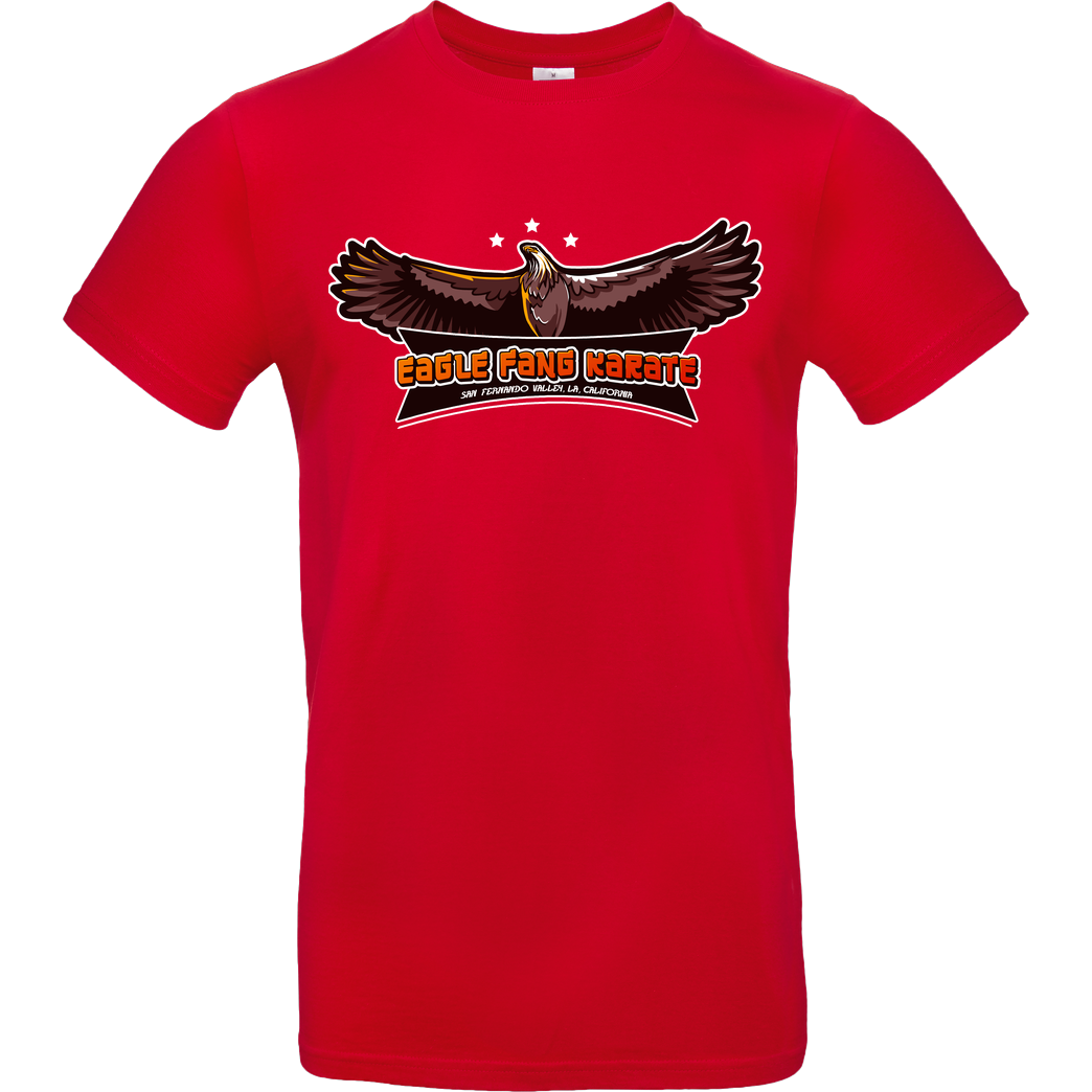 AndreusD Eagle Fang karate T-Shirt B&C EXACT 190 - Rot