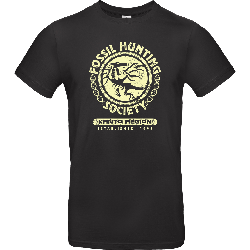 DCLawrence Fossil Hunting Society T-Shirt B&C EXACT 190 - Schwarz