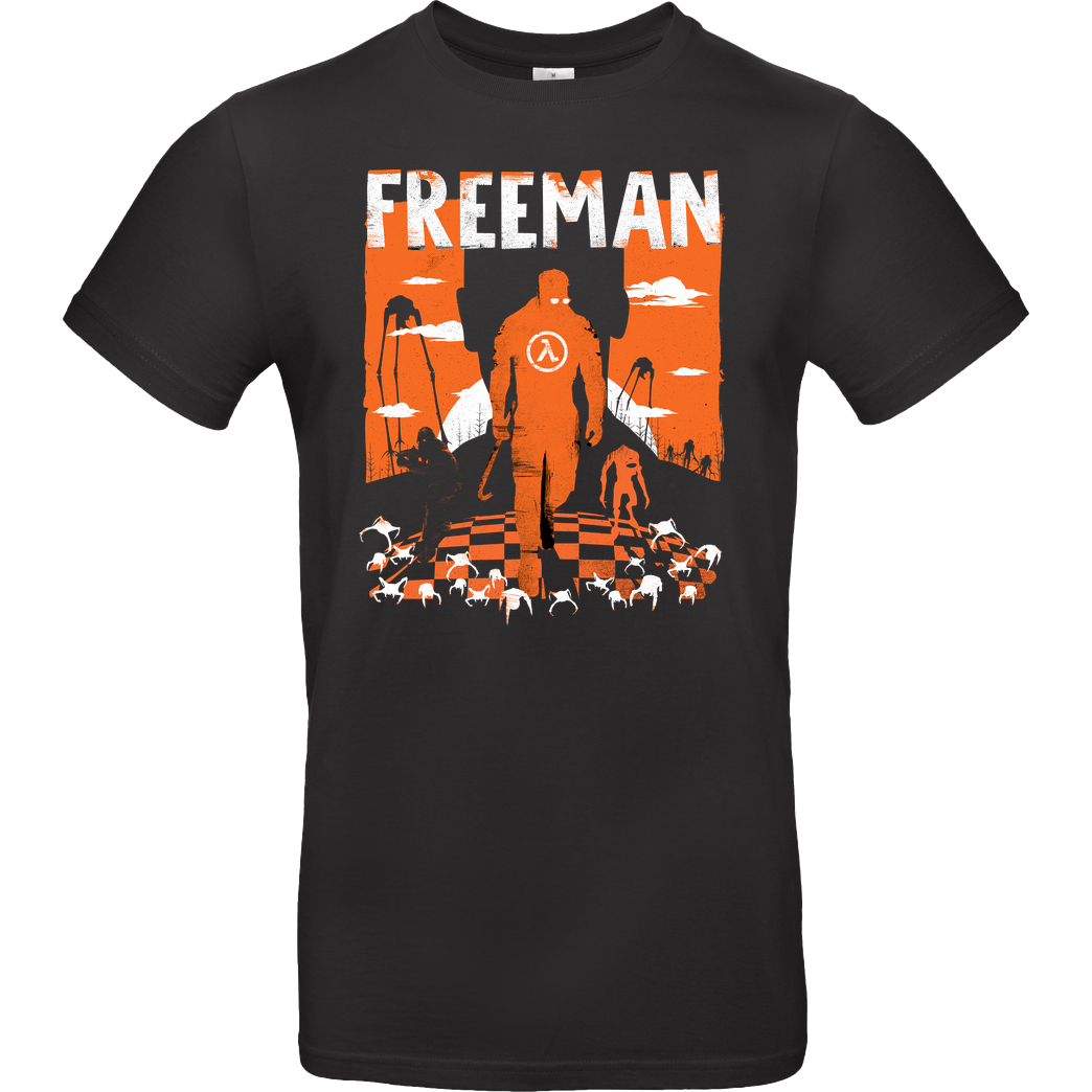 Rocketman Free Man T-Shirt B&C EXACT 190 - Schwarz