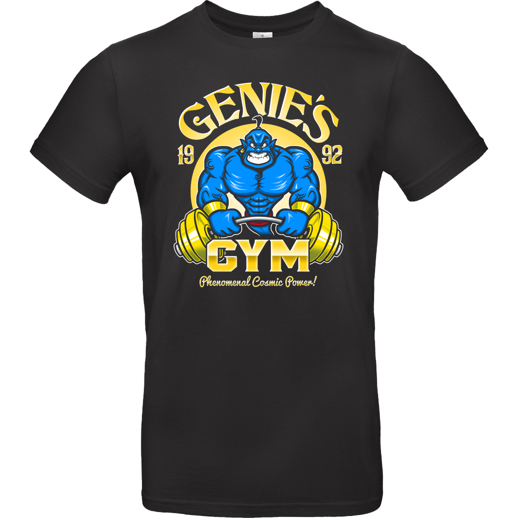 Punksthetic Art Genie's Gym T-Shirt B&C EXACT 190 - Schwarz