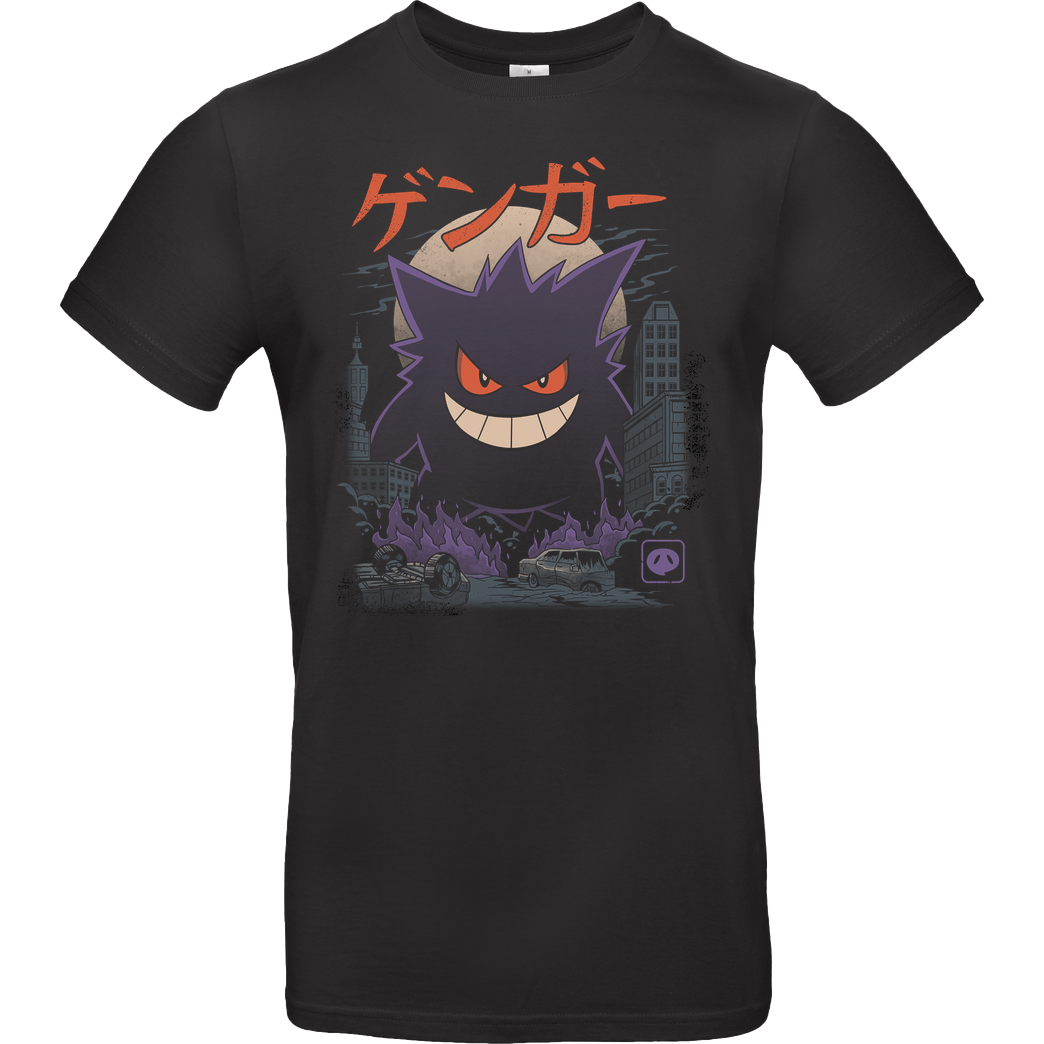 Vincent Trinidad Ghost Kaiju T-Shirt B&C EXACT 190 - Schwarz