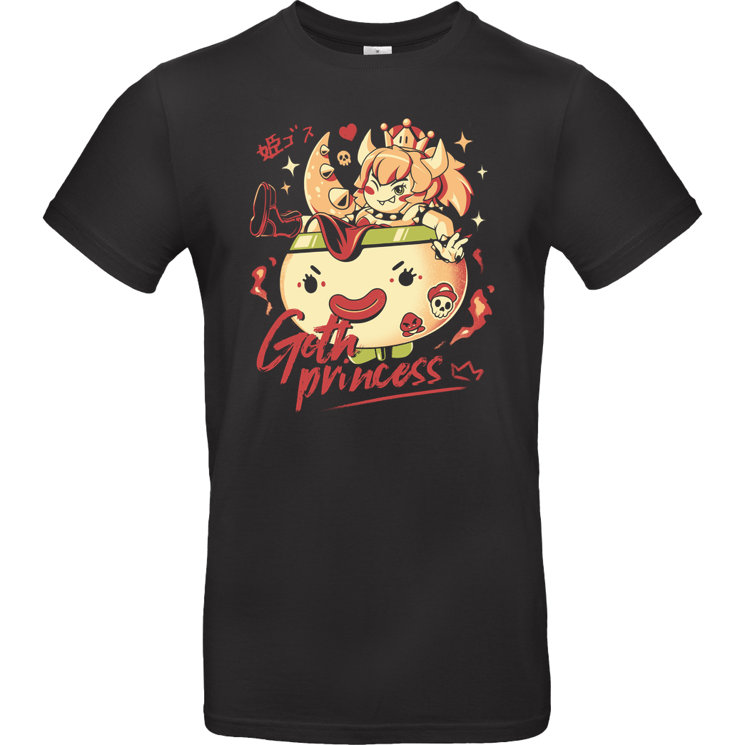 Ilustrata Goth Princess T-Shirt B&C EXACT 190 - Schwarz