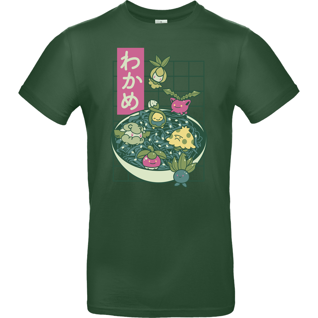 Domichan Green Wakame T-Shirt B&C EXACT 190 - Flaschengrün