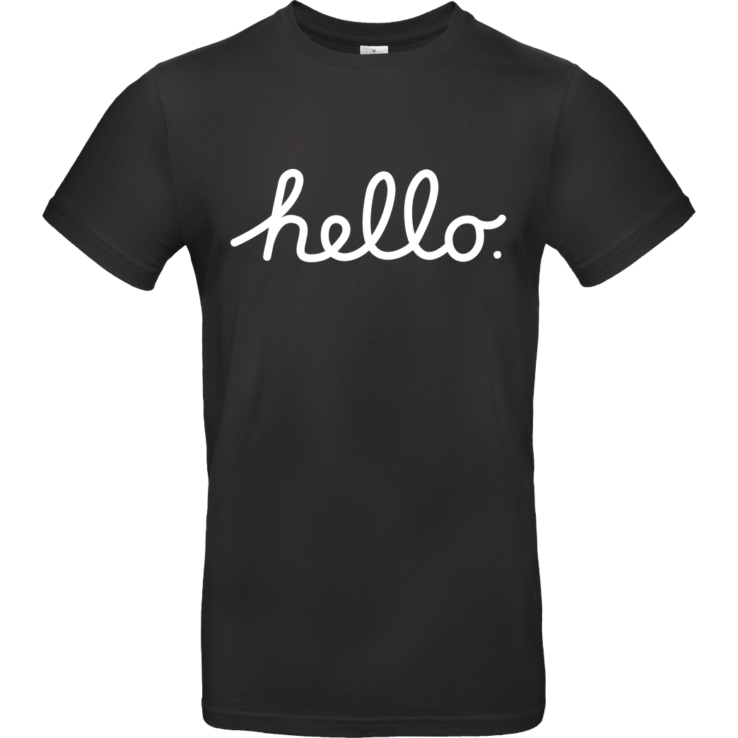 Geek Revolution Hello T-Shirt B&C EXACT 190 - Schwarz