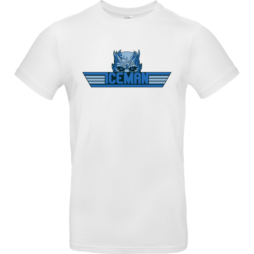 None Iceman T-Shirt B&C EXACT 190 - Weiß