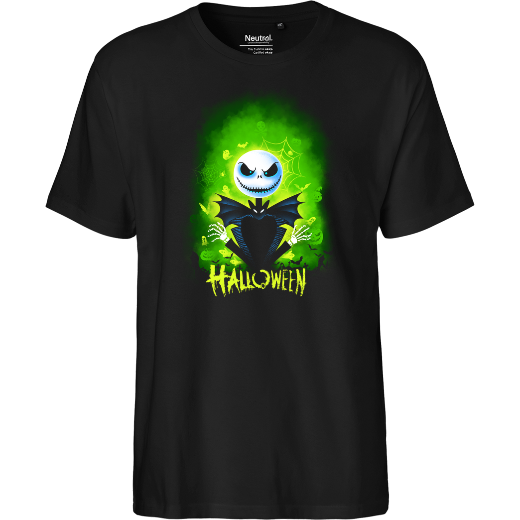 erion_designs It's Halloween T-Shirt Fairtrade T-Shirt - schwarz