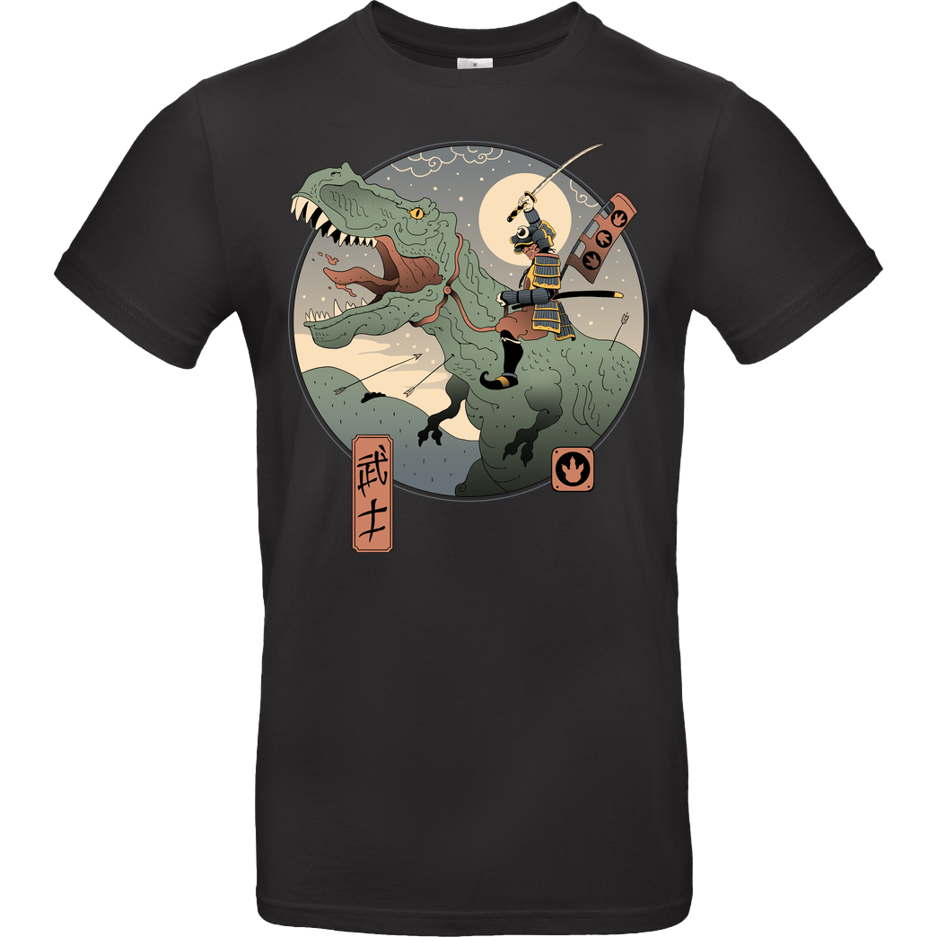 Vincent Trinidad Jurassic Samurai T-Shirt B&C EXACT 190 - Schwarz