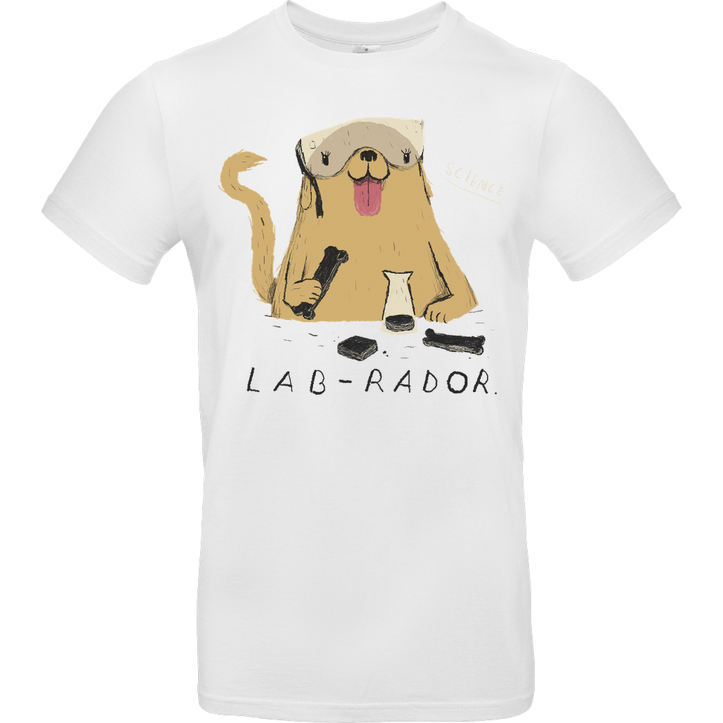 Louis Roskosch Lab-Rador T-Shirt B&C EXACT 190 - Weiß