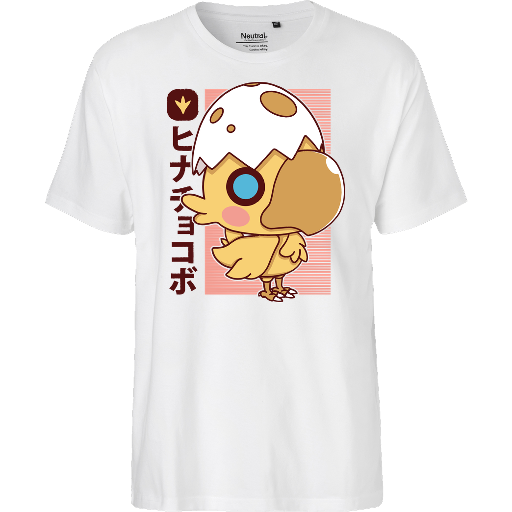AlundrART Little Chocobo T-Shirt Fairtrade T-Shirt - weiß