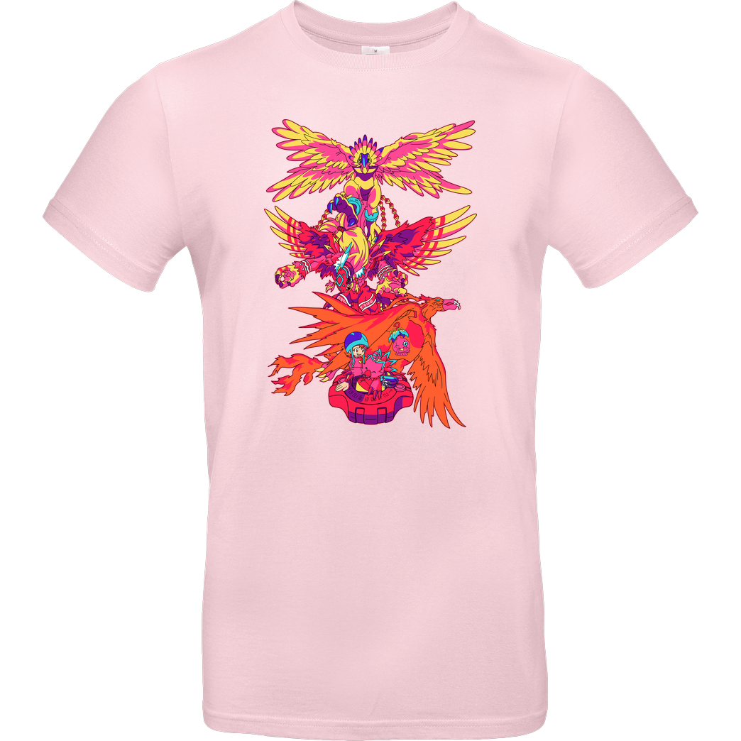 Jelly Pixels Love T-Shirt B&C EXACT 190 - Rosa