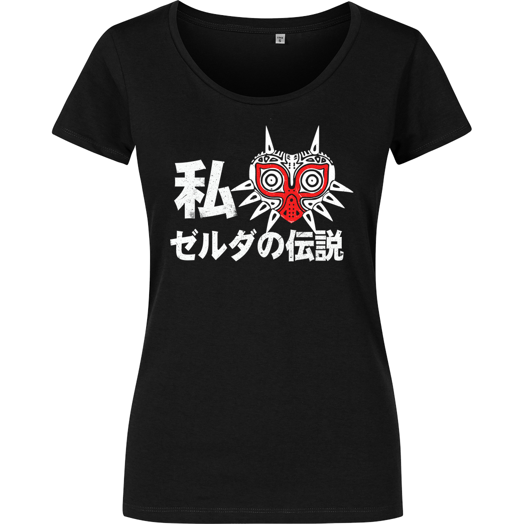 Eoli Studio Love Link T-Shirt Damenshirt schwarz