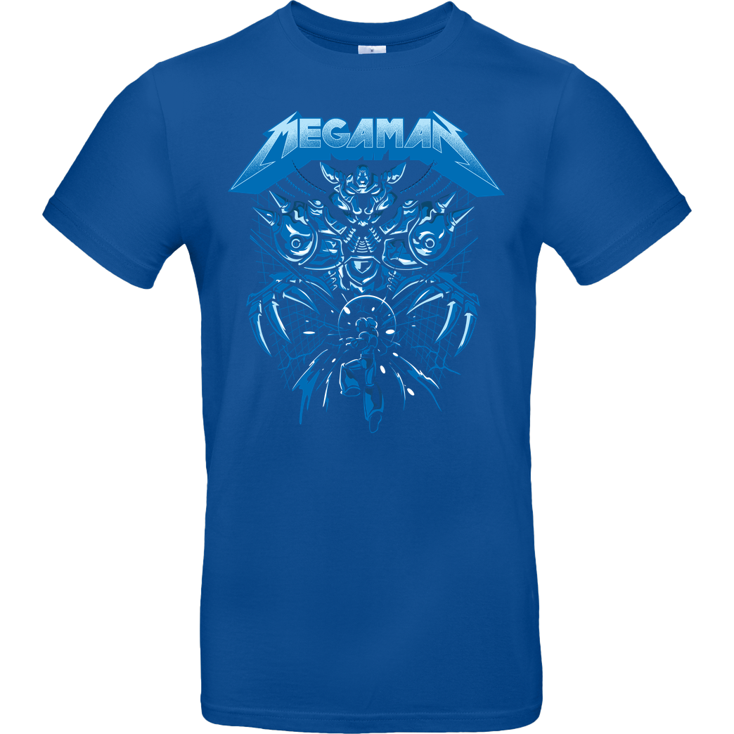 Draculabyte Mega Rockman T-Shirt B&C EXACT 190 - Royal