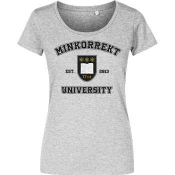 Methodisch inkorrekt - University Damenshirt heather grey