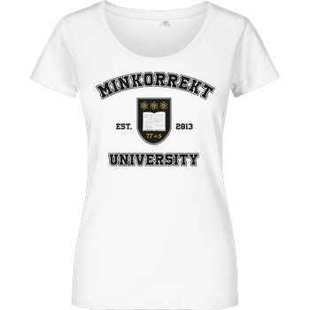 Methodisch inkorrekt - University Damenshirt weiss
