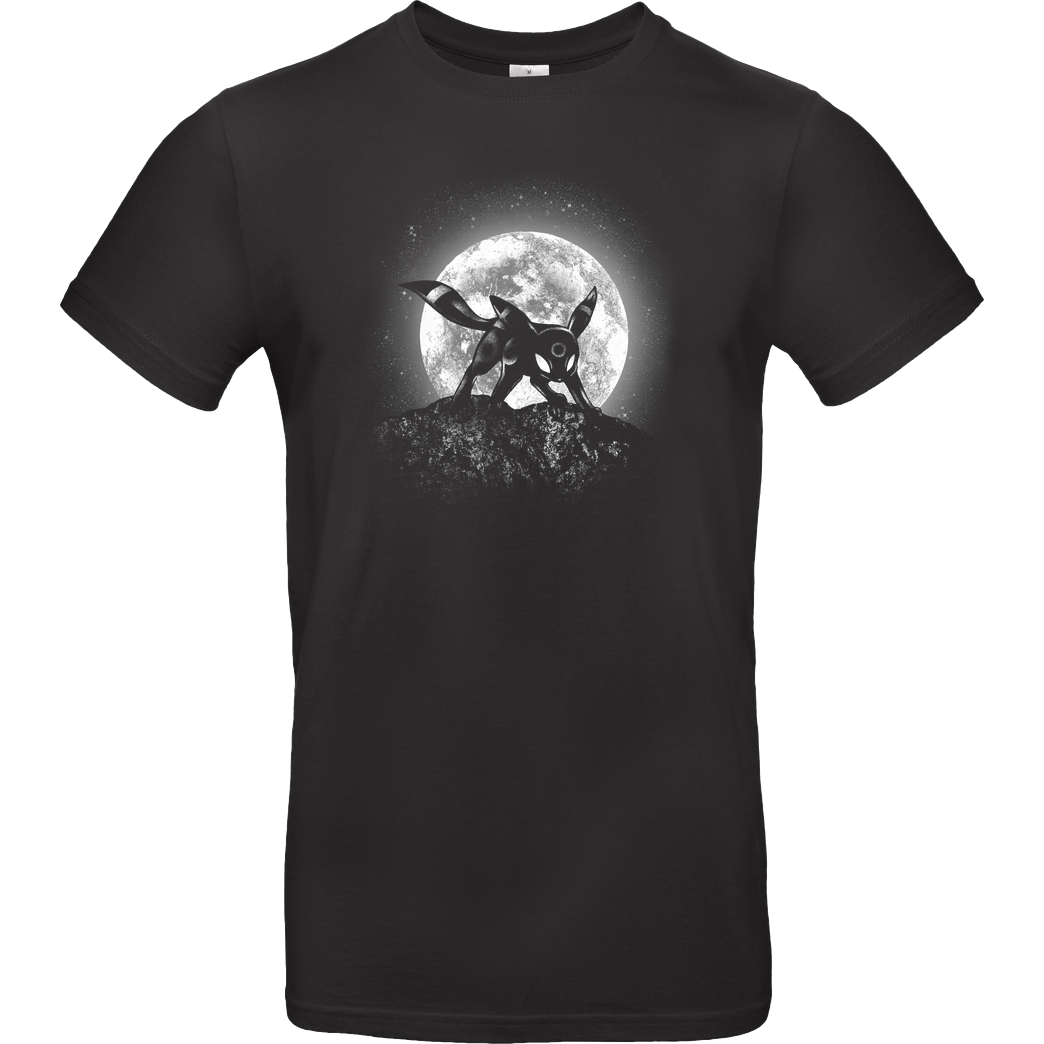 Fanfreak Moonlight Dog T-Shirt B&C EXACT 190 - Schwarz