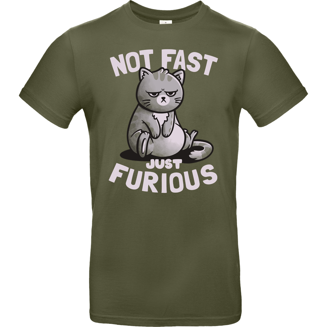 EduEly Not Fast Just Furious T-Shirt B&C EXACT 190 - Khaki