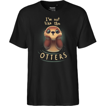 Not like the Otters Fairtrade T-Shirt - schwarz