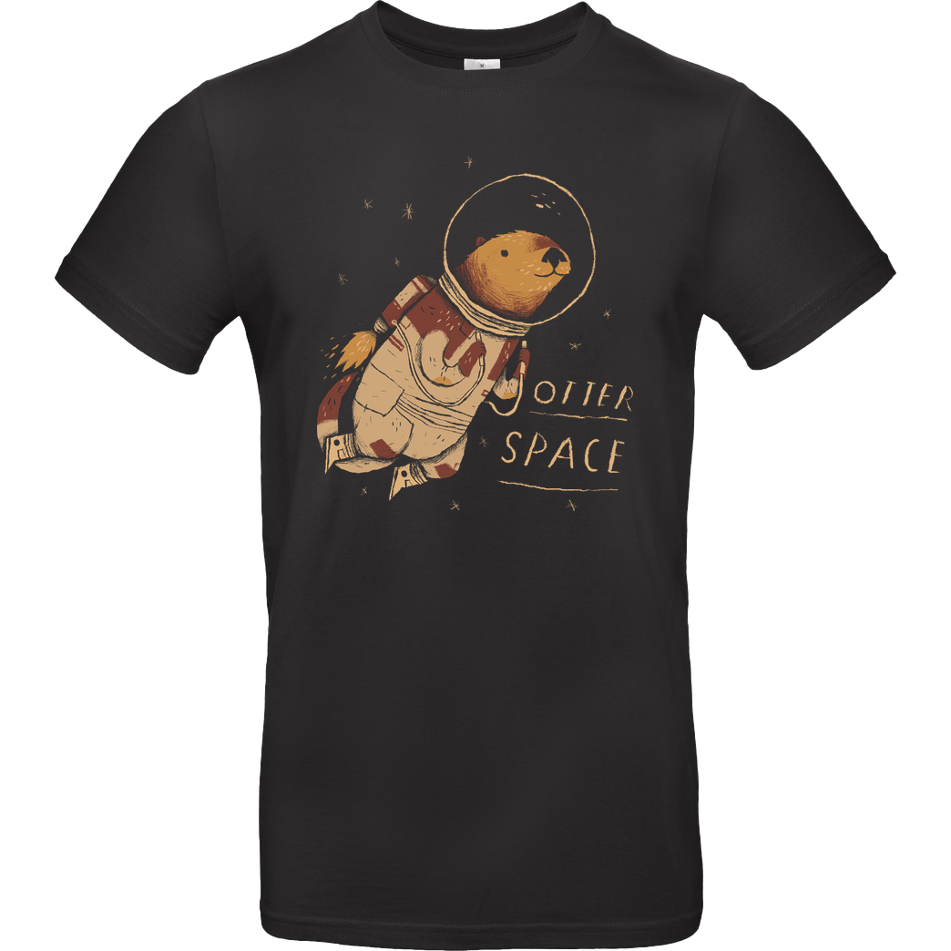 Louis Roskosch Otter Space T-Shirt B&C EXACT 190 - Schwarz