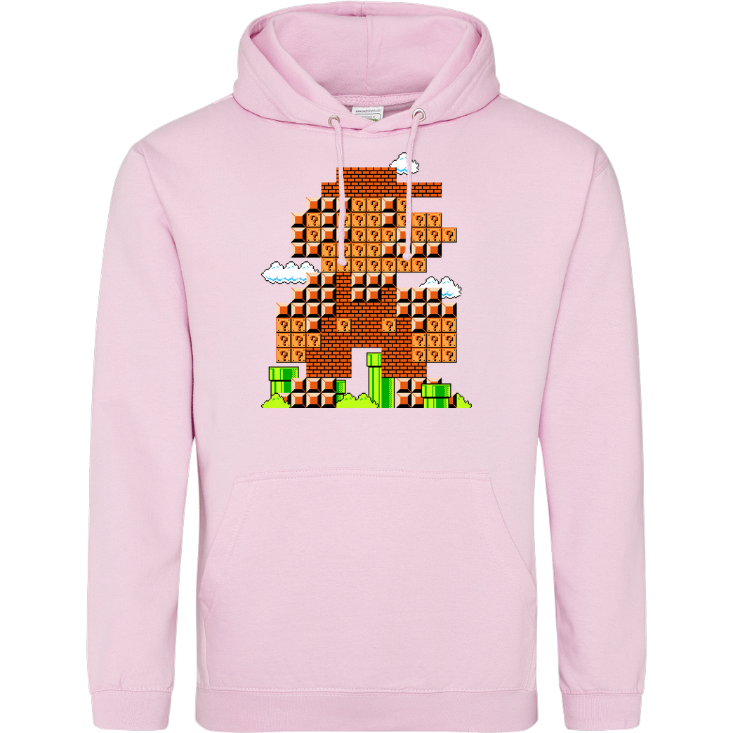 Demonigote Shirts Pixel Plumber Sweatshirt JH Hoodie - Rosa