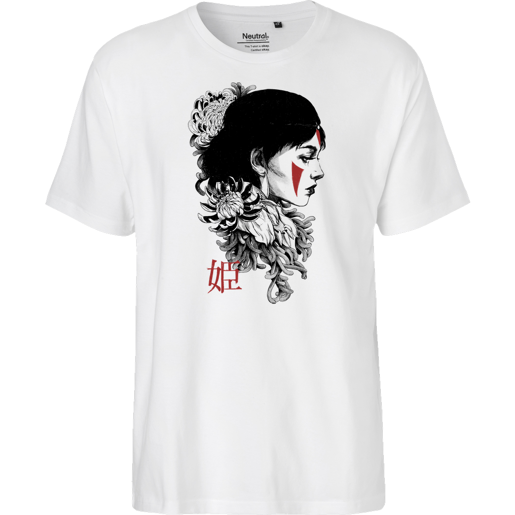 Hafaell Princess T-Shirt Fairtrade T-Shirt - weiß