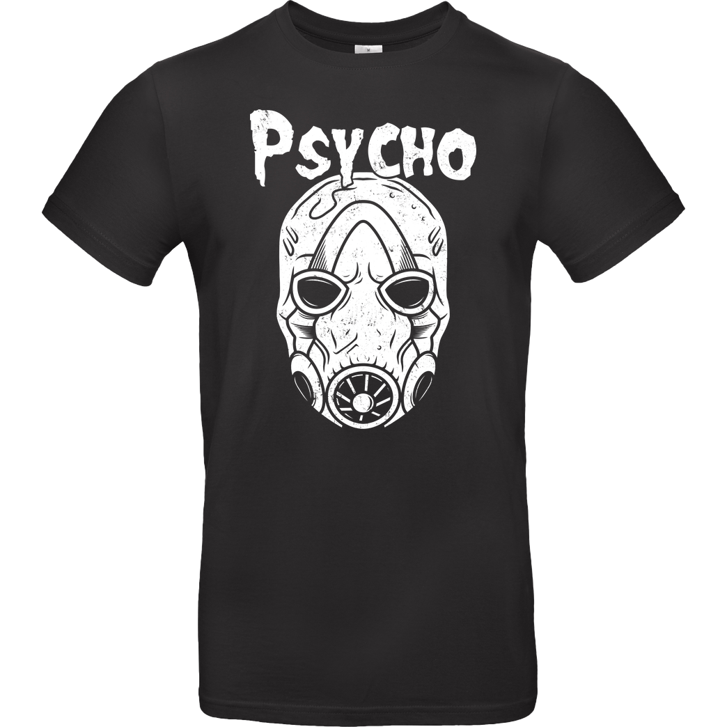 AlundrART Psycho T-Shirt B&C EXACT 190 - Schwarz