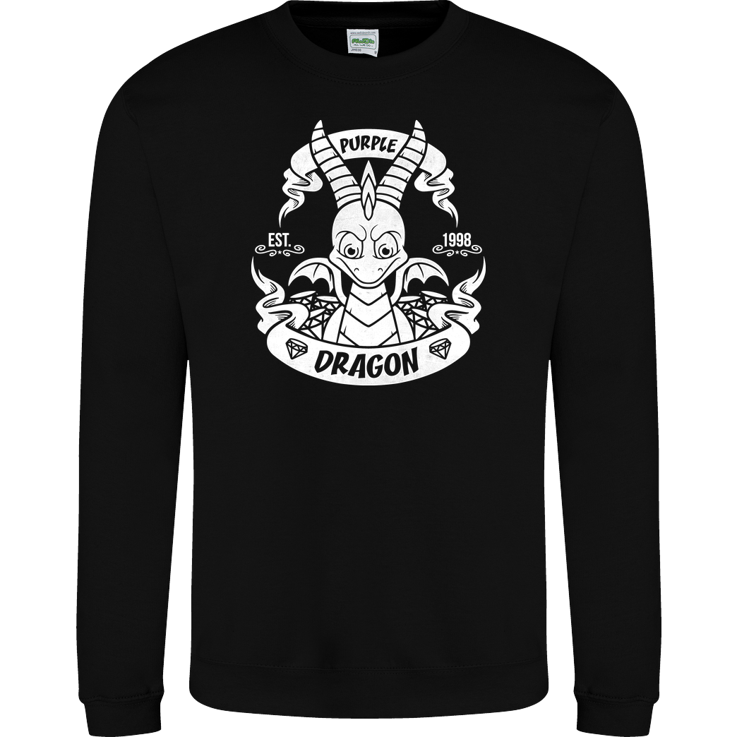 AlundrART Purple Dragon Sweatshirt JH Sweatshirt - Schwarz