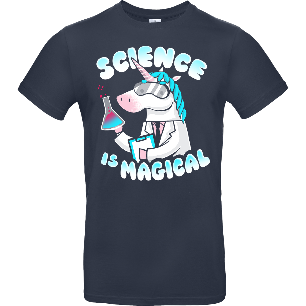 BlancaVidal Science is Magical T-Shirt B&C EXACT 190 - Navy
