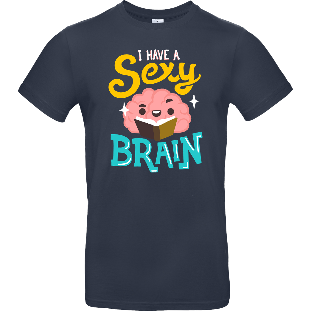 BlancaVidal Sexy Brain T-Shirt B&C EXACT 190 - Navy